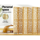 NNEDSZ Artiss 8 Panel Room Divider Screen 325x170cm Clover Natural