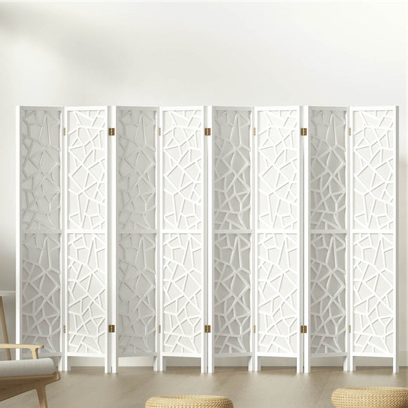 NNEDSZ Artiss 8 Panel Room Divider Screen 325x170cm Clover White