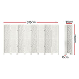 NNEDSZ Artiss 8 Panel Room Divider Screen 325x170cm Clover White