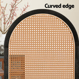 NNEDSZ 3 Panel Room Divider Screen 151x180cm Rattan Brown