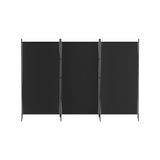 NNEDSZ Artiss 3 Panel Room Divider Screen 260x180cm Fabric Black