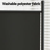 NNEDSZ Artiss 3 Panel Room Divider Screen 260x180cm Fabric Black
