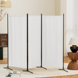 NNEDSZ Artiss 3 Panel Room Divider Screen 260x180cm Fabric White