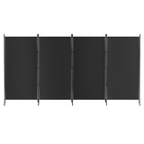 NNEDSZ Artiss 4 Panel Room Divider Screen 345x180cm Fabric Black