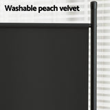 NNEDSZ Artiss 4 Panel Room Divider Screen 345x180cm Fabric Black