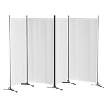 NNEDSZ Artiss 4 Panel Room Divider Screen 345x180cm Fabric White