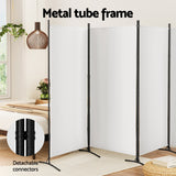 NNEDSZ Artiss 4 Panel Room Divider Screen 345x180cm Fabric White