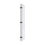 NNEED 8 Panel Room Divider Timber Farbic White