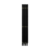 NNEED 8 Panel Room Divider Privacy Screen Black