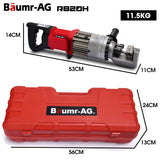 NNEMB 4-20mm 1000W Heavy-Duty Electric Hydraulic Rebar Cutter, 3 Sec Cycle, Rear and Side Handle, Carry Case
