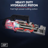 NNEMB 4-20mm 1000W Heavy-Duty Electric Hydraulic Rebar Cutter, 3 Sec Cycle, Carry Case