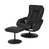 NNEDSZ Recliner Chair Electric Heated Massage Chairs Faux Leather Cobble