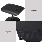 NNEDSZ Recliner Chair Electric Heated Massage Chairs Faux Leather Cobble