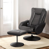 NNEDSZ Recliner Chair Electric Heated Massage Chairs Faux Leather Cobble