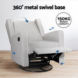 NNEDSZ Recliner Armchair 360� Swivel Grey Fabric