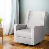 NNEDSZ Recliner Armchair 360� Swivel Grey Fabric