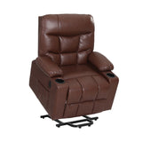 NNEDSZ Recliner Chair Lift Assist Heated Massage Chair Leather Claude