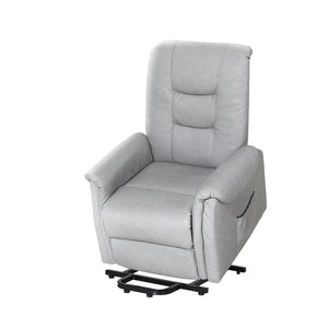 NNEDSZ Recliner Chair Lift Assist Chair Leather Grey