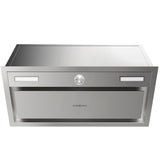 NNEMB 60cm Undermount Rangehood Stainless Steel, Quiet 3-Speed, 3-Layer Dishwashable Filter, LED Lights EUR60S