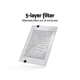 NNEDSZ 600mm Range Hood 60cm Rangehood Kitchen Canopy LED Light Stainless Steel