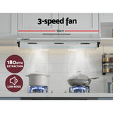 NNEDSZ 900mm Range Hood 90cm Rangehood Stainless Steel