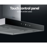 NNEDSZ Devanti 600mm Range Hood 60cm Rangehood Glass Stainless Steel