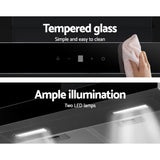 NNEDSZ Devanti 600mm Range Hood 60cm Rangehood Glass Stainless Steel