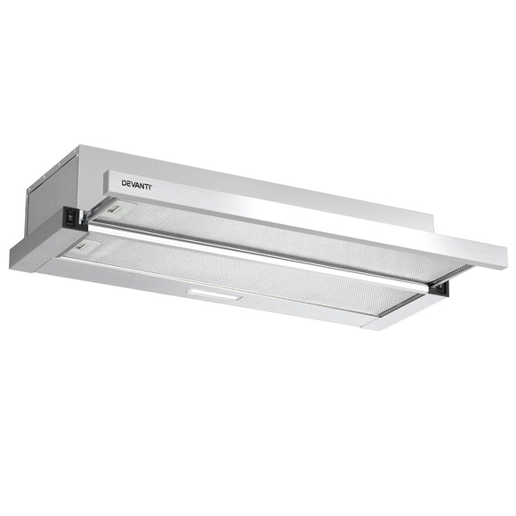 NNEDSZ 900mm Range Hood 90cm Slide out Rangehood Stainless Steel
