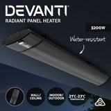 NNEDSZ Devanti Electric Radiant Strip Heater Outdoor 3200W