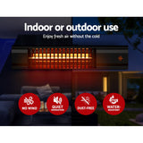 NNEDSZ Devanti Electric Strip Heater Radiant Heaters 2000W