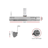 NNEDSZ Devanti Electric Strip Heater Infrared Radiant Heaters 2000W