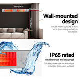 NNEDSZ Devanti Electric Strip Heater Infrared Radiant Heaters 3000W