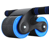 NNEDSZ Ab Roller Automatic Rebound Abdominal Wheel Home Gym Workout Blue