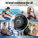 NNEDSZ Everfit 16 Level Magnetic Rowing Machine for Home with App Connect Walnut