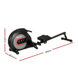 NNEDSZ Rowing Machine Rower Elastic Rope Resistance Fitness Home Cardio Black