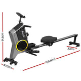 NNEDSZ Rowing Machine 12 Levels Magnetic Rower Fitness Gym Cardio Workout
