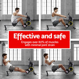 NNEDSZ Rowing Machine 12 Levels Magnetic Rower Fitness Gym Cardio Workout