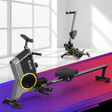 NNEDSZ Rowing Machine 12 Levels Magnetic Rower Fitness Gym Cardio Workout