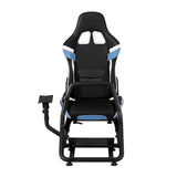 NNEDSZ Artiss Racing Simulator Cockpit Steering Wheel Gaming Chair Blue