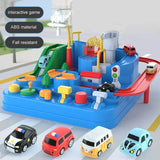 NNEOBA Racing Rail Car Model Educational Toy for Kids (Blue)