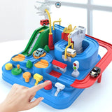 NNEOBA Racing Rail Car Model Educational Toy for Kids (Blue)