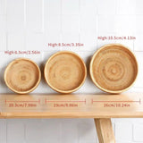 NNEOBA Rattan Wicker Storage Basket (3 pcs)