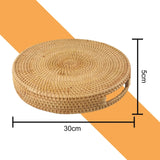 NNEOBA Handwoven Rattan Wicker Storage Basket