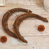 NNEOBA Moon Shaped Rattan Wreath Frames