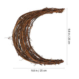NNEOBA Moon Shaped Rattan Wreath Frames