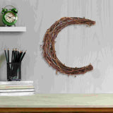 NNEOBA Moon Shaped Rattan Wreath Frames