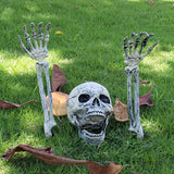 NNEOBA Realistic Skeleton Stakes for Halloween Yard and Garden Decor