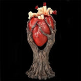 NNEOBA Red Anatomical Heart Tree with Greenman Trunk