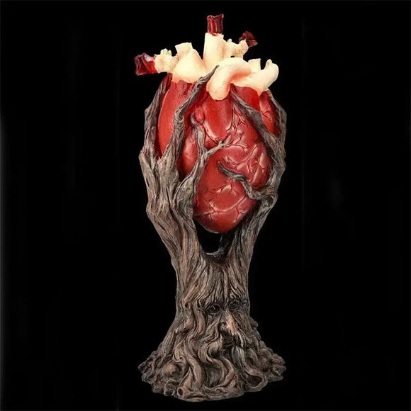 NNEOBA Red Anatomical Heart Tree with Greenman Trunk