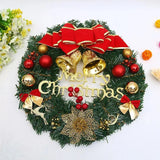 NNEOBA Christmas Red Wreath Front Door Holiday Decor